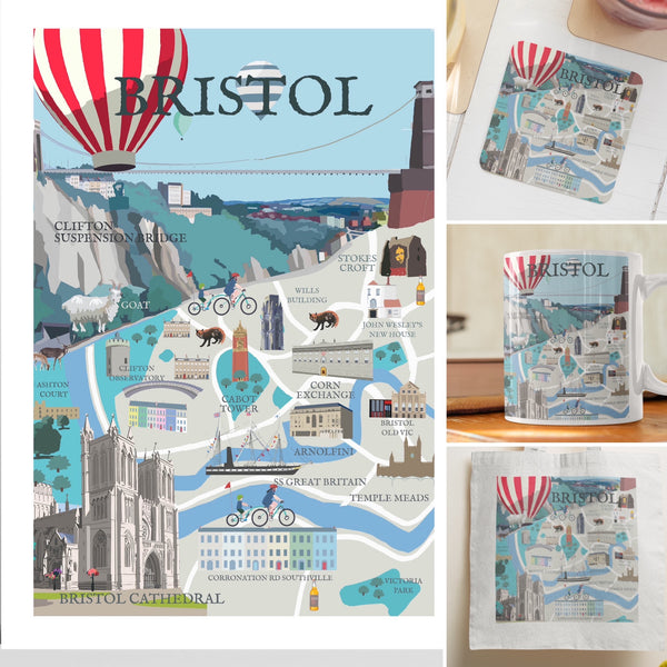 Bristol Illustrated Map
