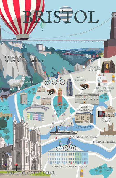 Bristol Illustrated Map