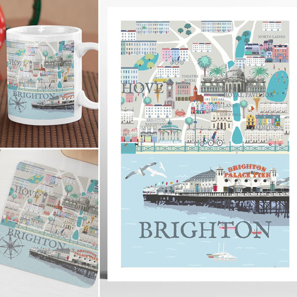 Brighton Illustrated Map
