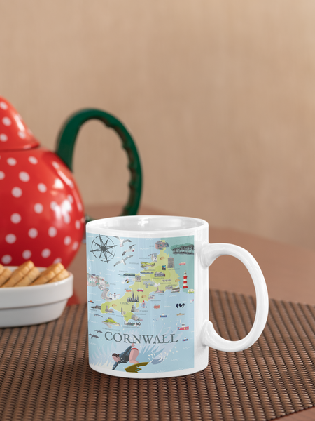 Cornwall Illustrated Map