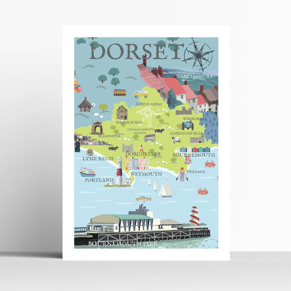 Dorset Illustrated Map