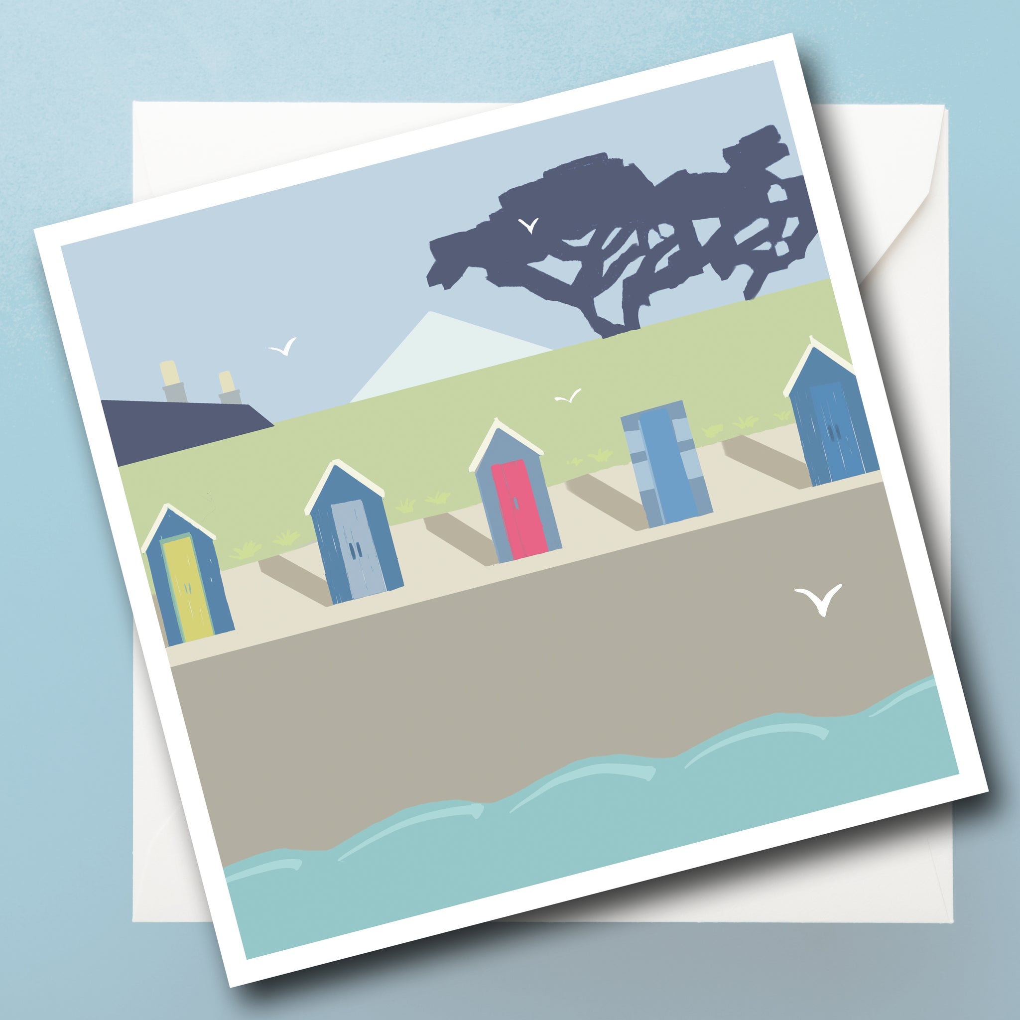 Elie Beach Huts Scotland  Card