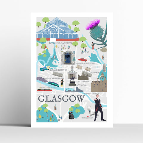 Glasgow Illustrated Map