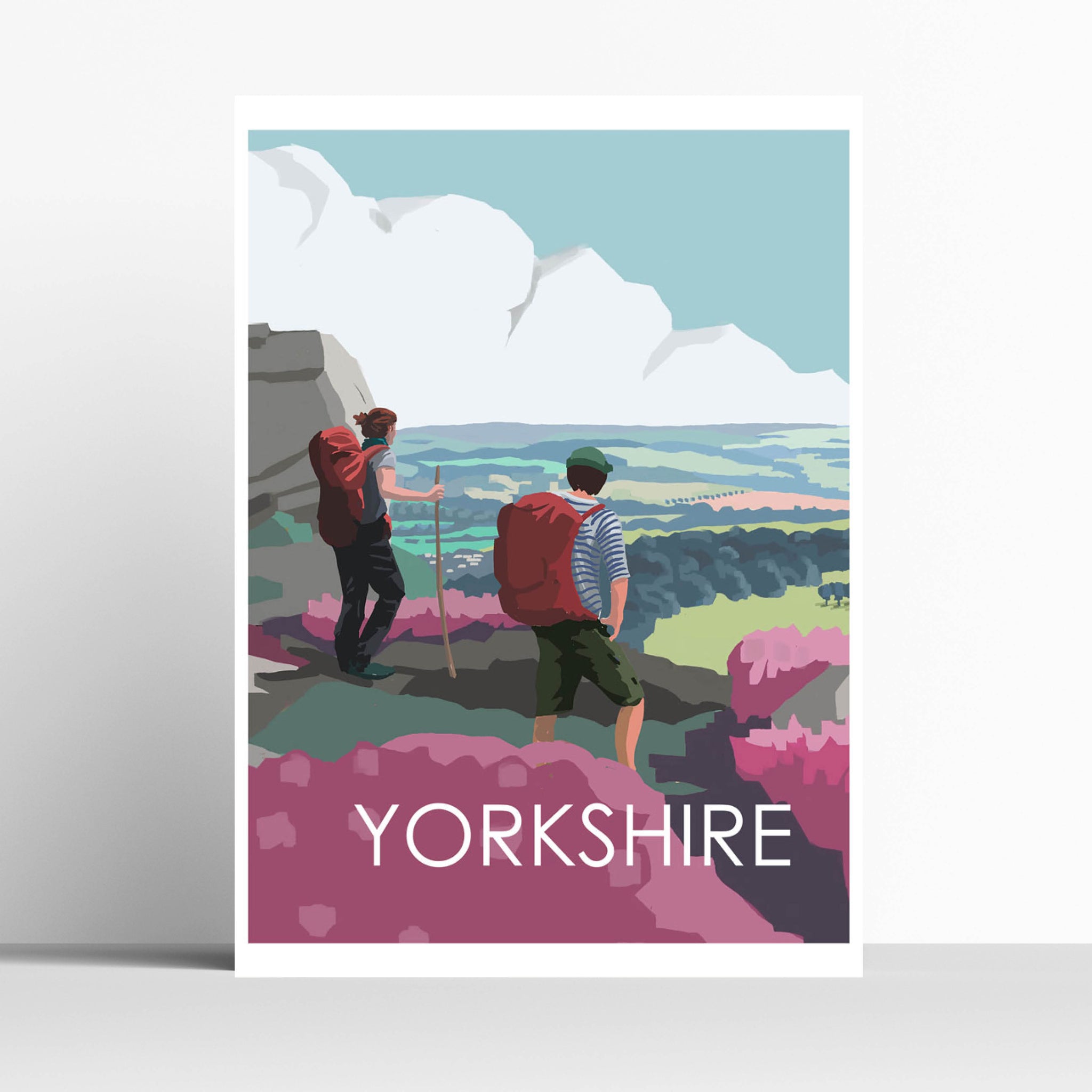 Yorkshire Ilkley Moor Walking Print