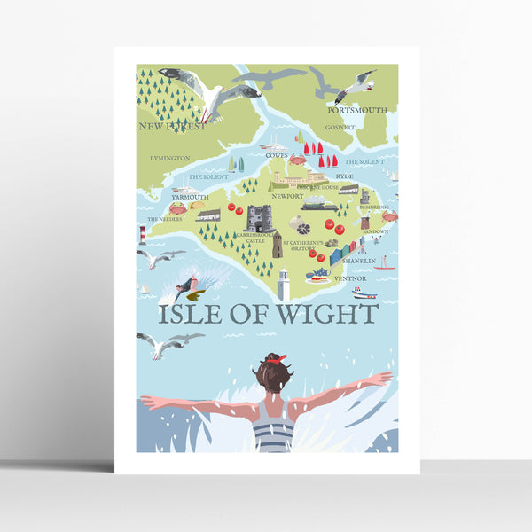 Isle of Wight Illustrated Map