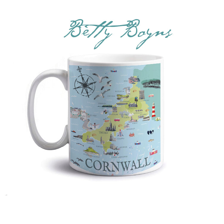 Cornwall Illustrated Map