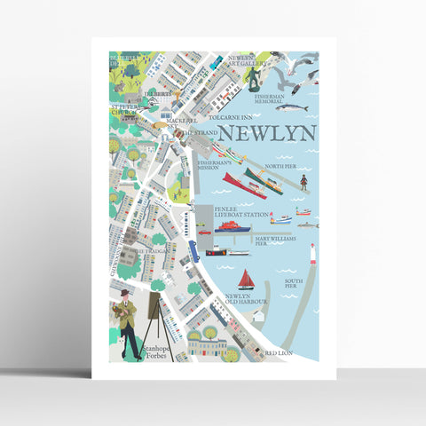 Newlyn Illustrated Map