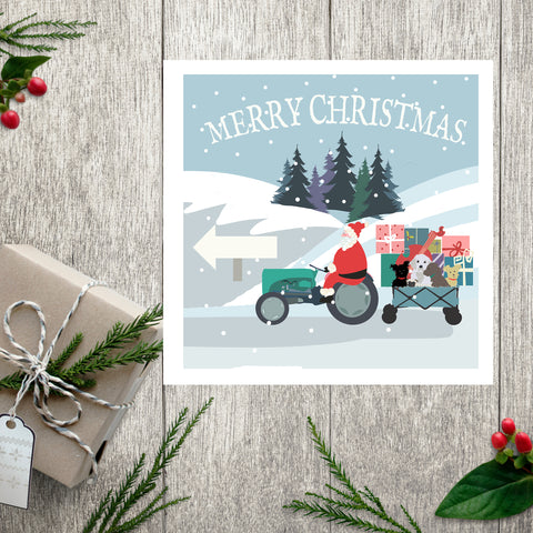 TRACTOR CHRISTMAS available customised and on all products