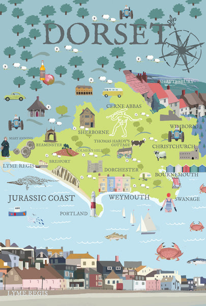 Dorset Illustrated Map