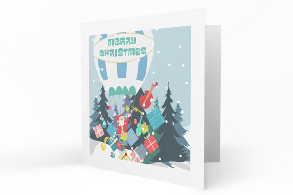 Balloons Christmas Card