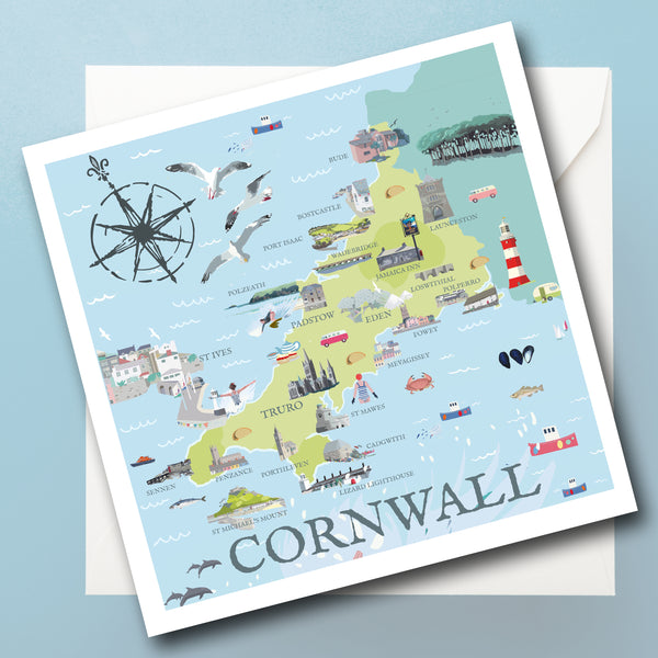 Cornwall Illustrated Map