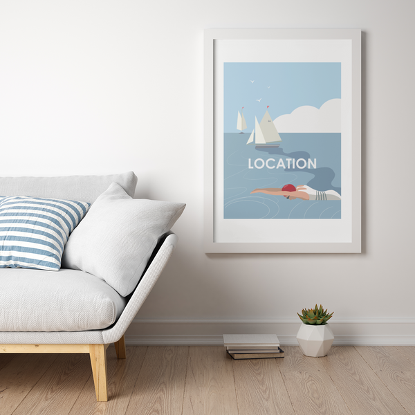 Swim - Wild Swimming Travel Print