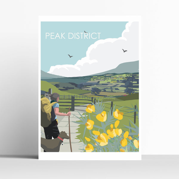 Peak District Walking Print