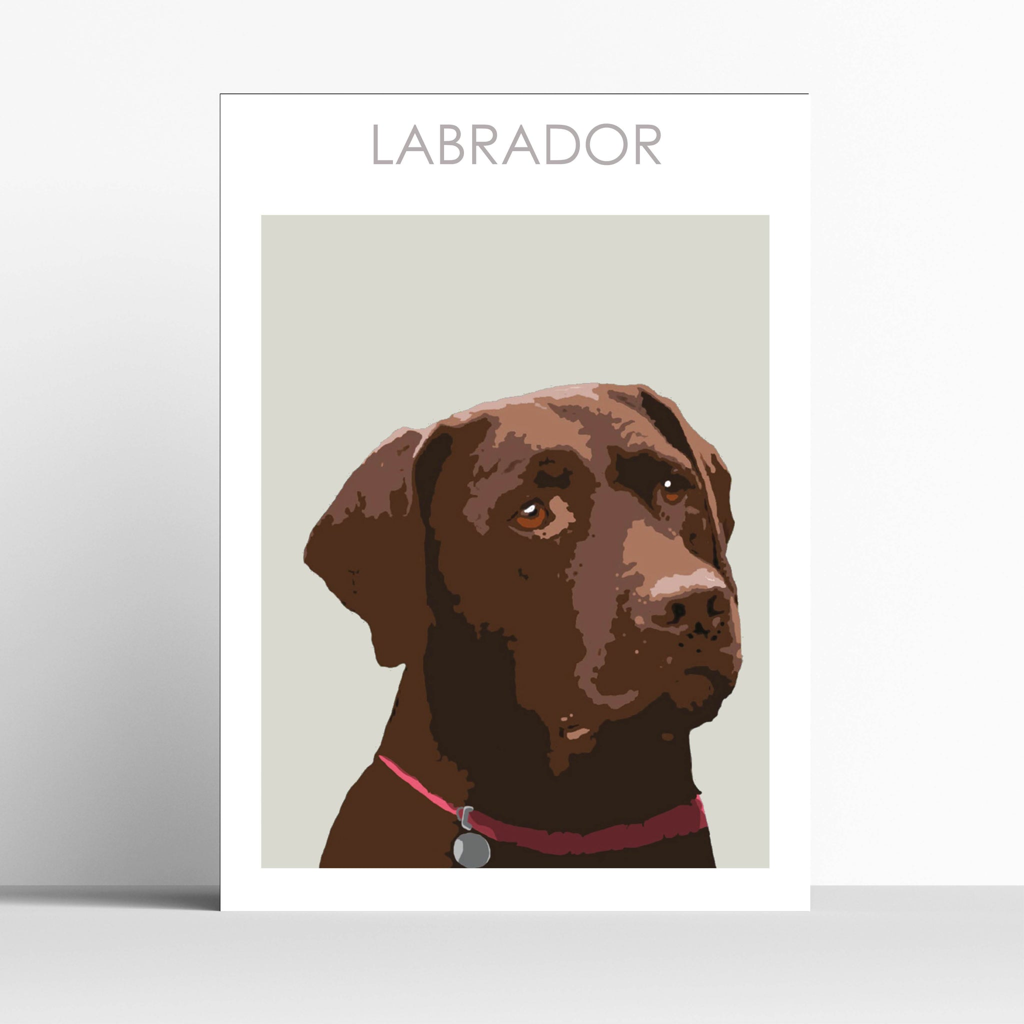 Brown Labrador  Print