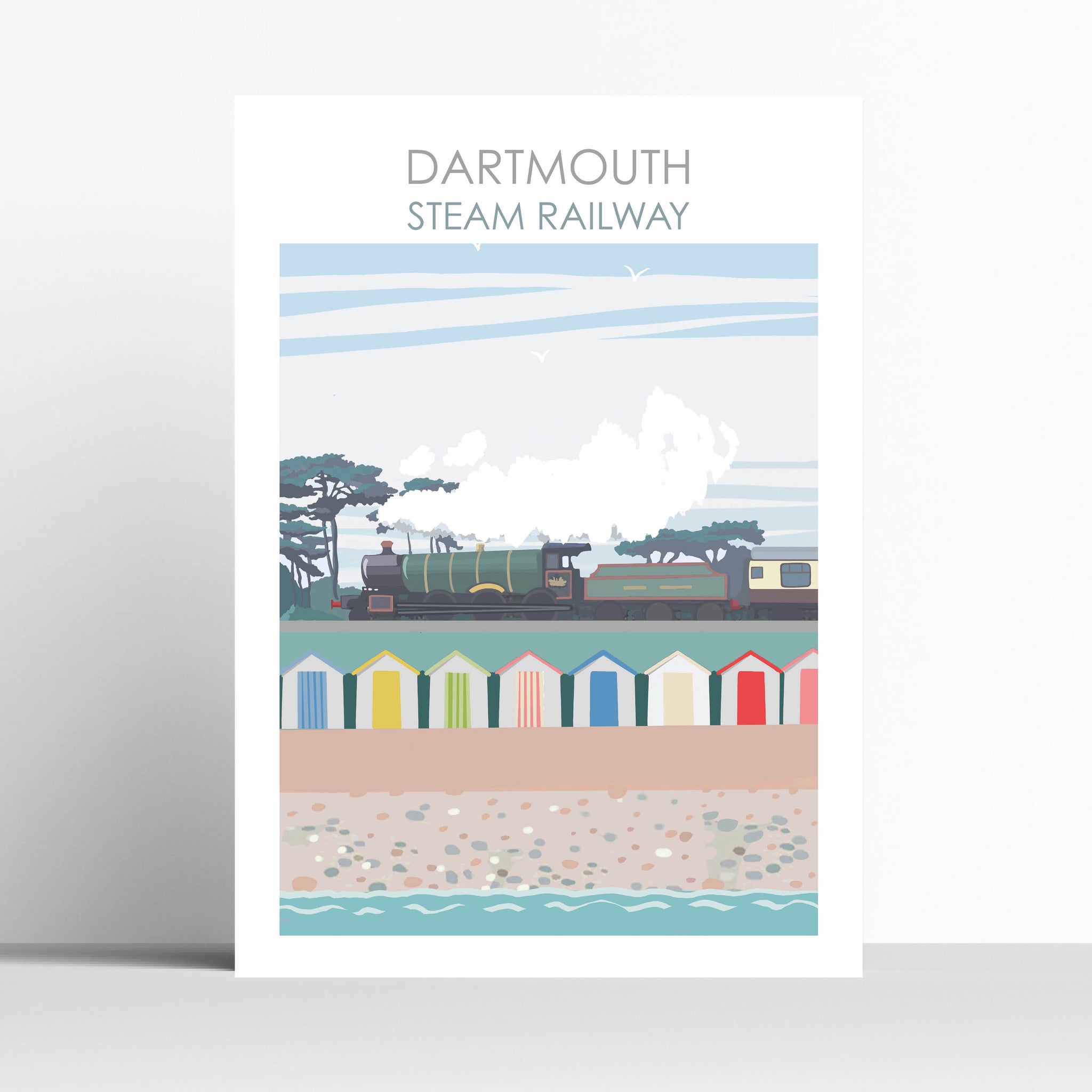 Dartmouth Steam Railway Devon Travel Poster