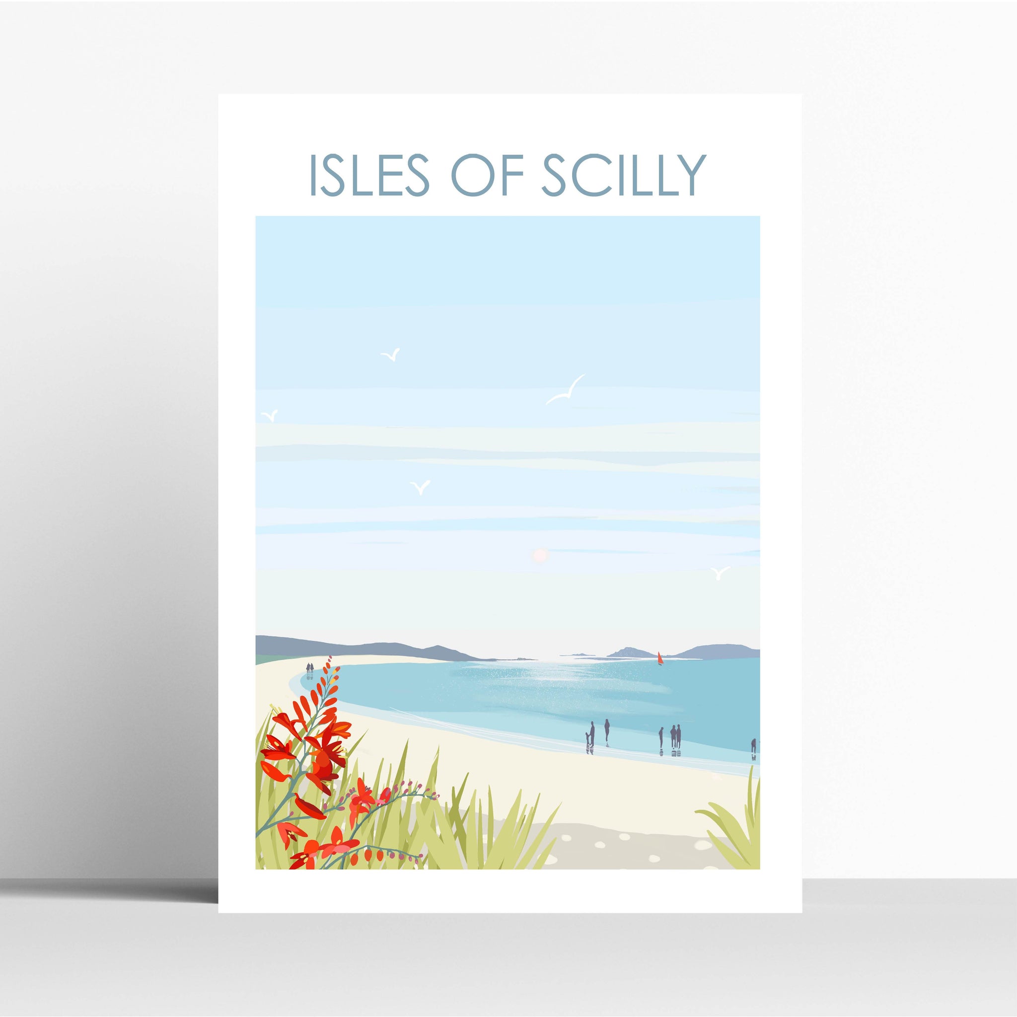 Isles of Scilly Cornwall Travel Print