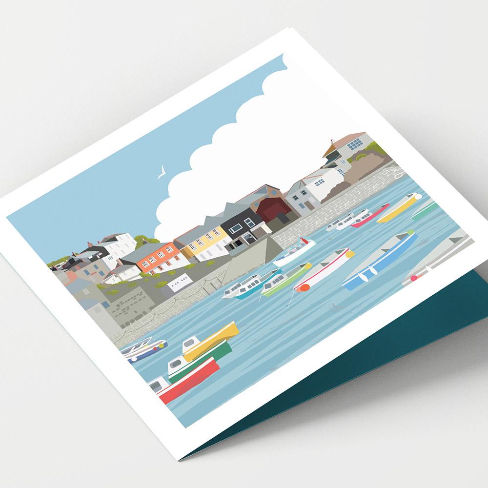 Mevagissey Beach Cornwall Card
