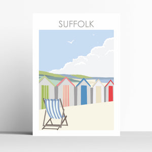 Suffolk Beach Travel Print