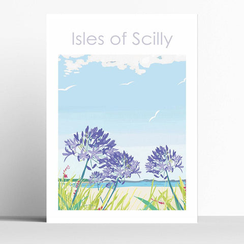 Isles of Scilly and Agapanthus Cornwall