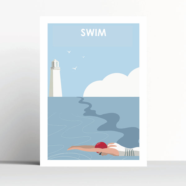 Swim Wild Swimming Print