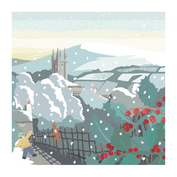 The Moor in Winter Christmas Card