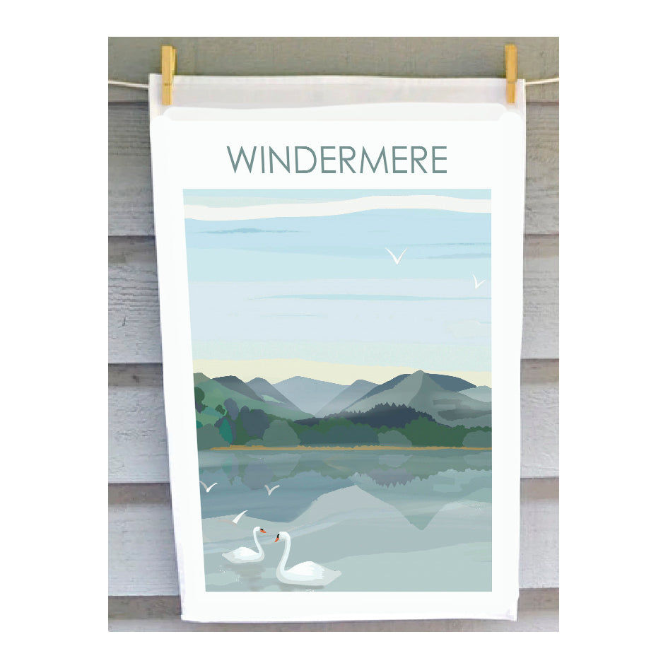 Windermere Lake District Tea Towel