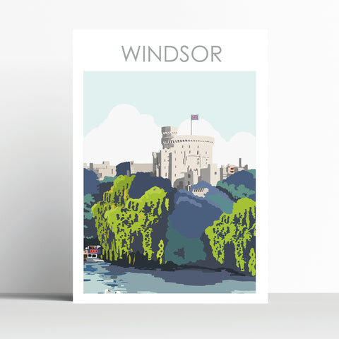 Windsor Castle travel Poster