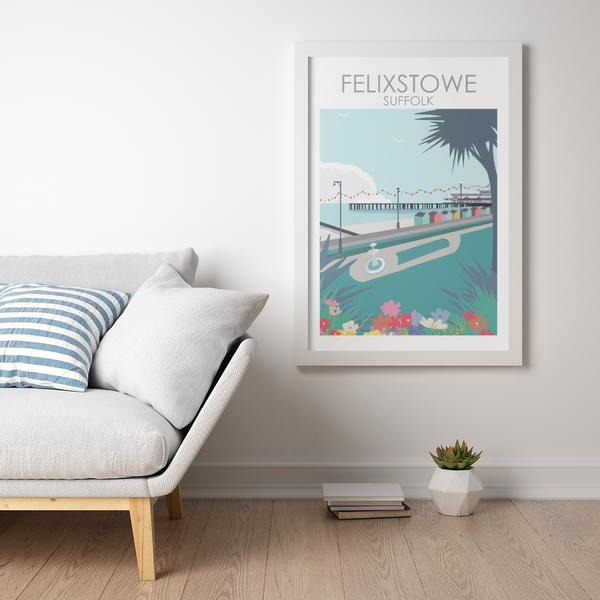 Felixstowe Seafront Suffolk Travel print