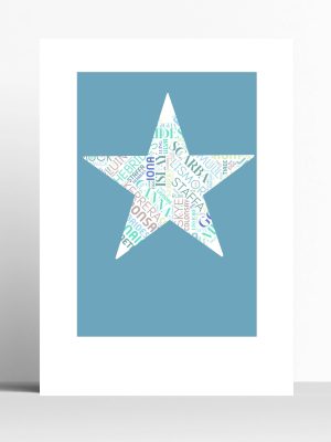 TEAL STAR COLOUR SCENE Word Cloud